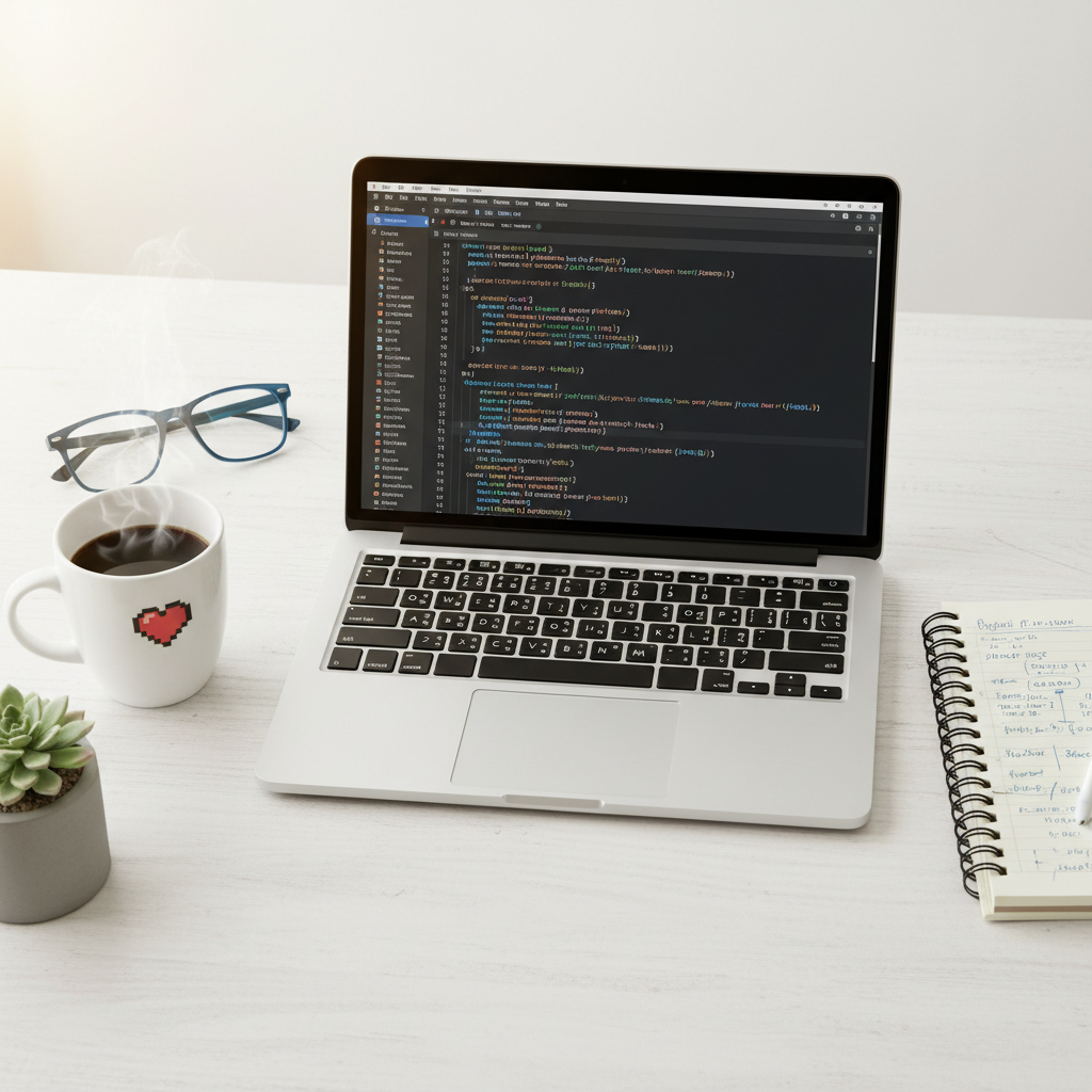 Ordinateur portable utilisé pour apprendre la programmation