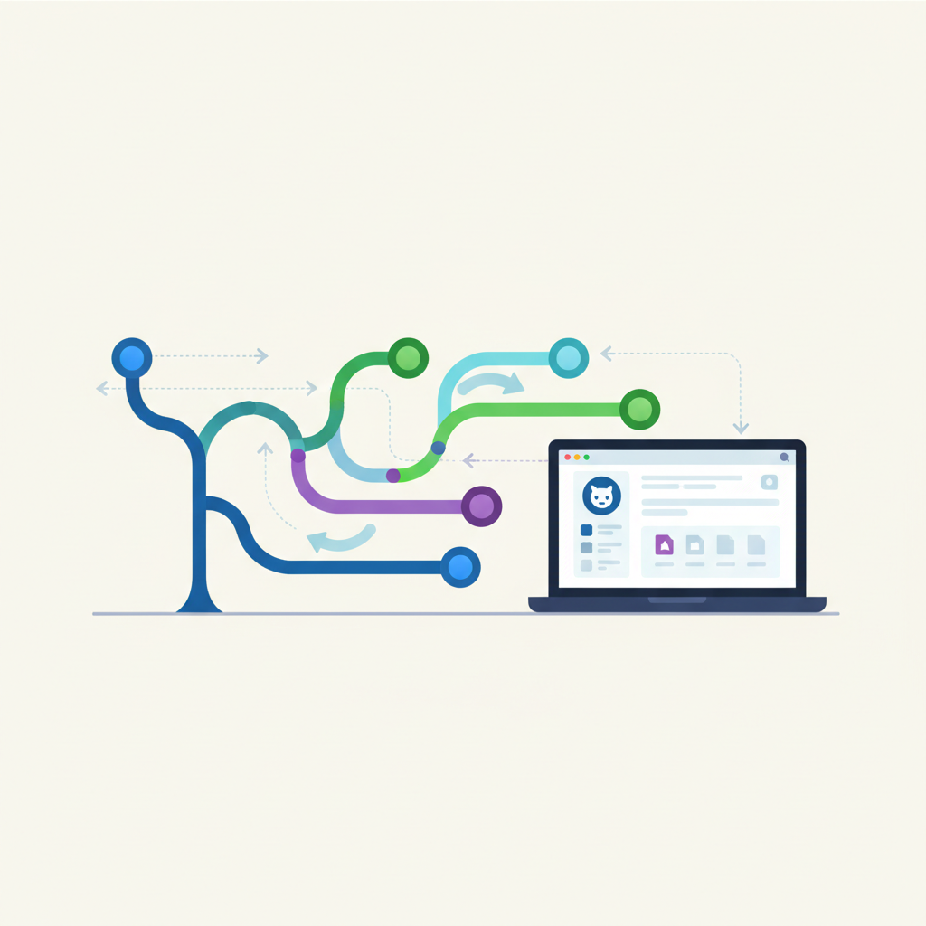 Branches Git reliées à un projet informatique