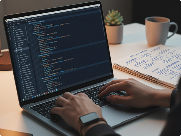 Développement d'une application sur un ordinateur portable